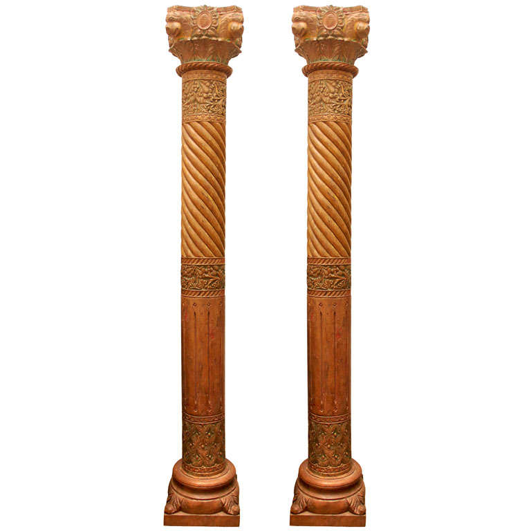 Pair of Impressive Palace Columns at 1stDibs