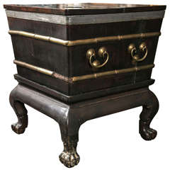 Antique Qianlong Period Imperial Carved Ice Chest