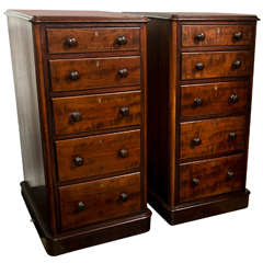 Pair of English Mahogany Victorian Side Tables