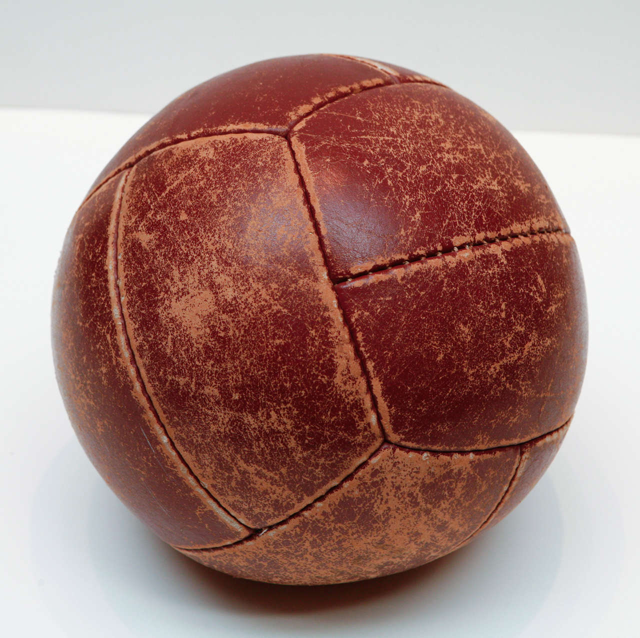 Vintage weighted medicine ball.