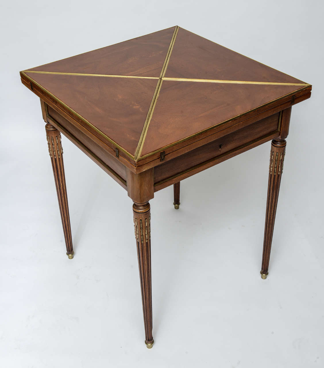 Louis XVI Style Envelope Game Table In Good Condition In West Palm Beach, FL