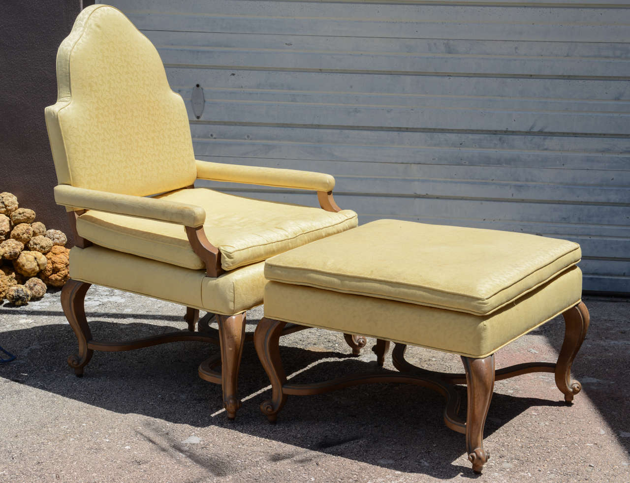Oversize Chair and Ottoman