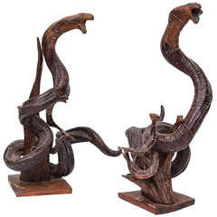 Horn Snake Sculptures
