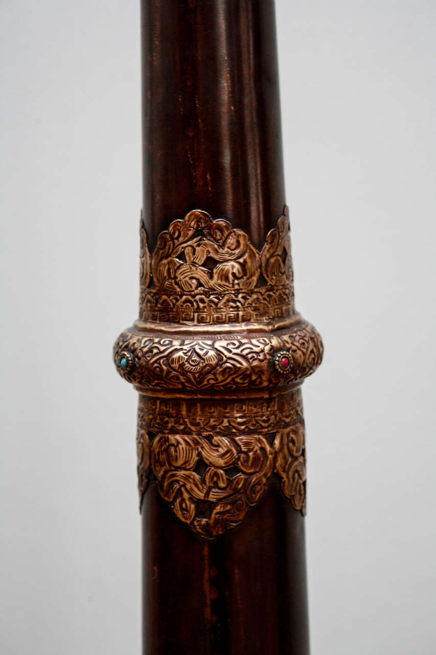 Tibetan Monk's Trumpet Floor Lamp 1