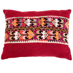 Antique Uzbek Needlepoint Pillow