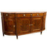 Antique Circa 1915 Mahogany Marble Top Sideboard Buffet