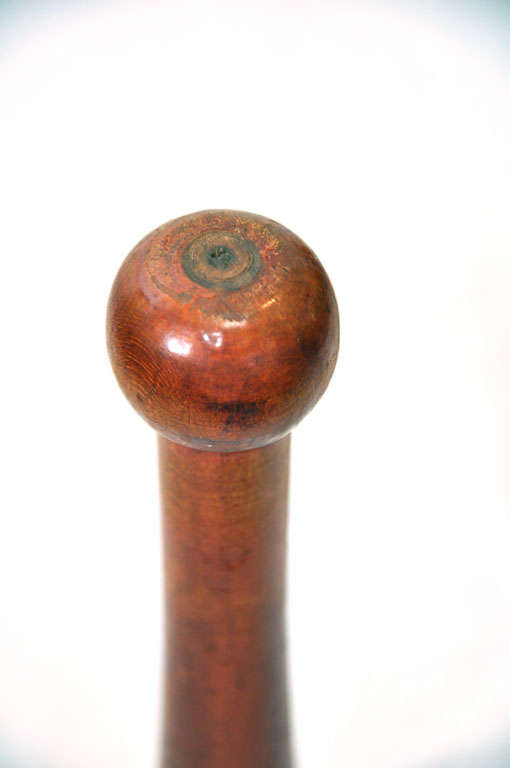 19TH C. ORIGINAL RED PAINTED JUGGLING PINS at 1stDibs