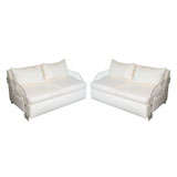 Pair of Lucite Love Seats, Sofas