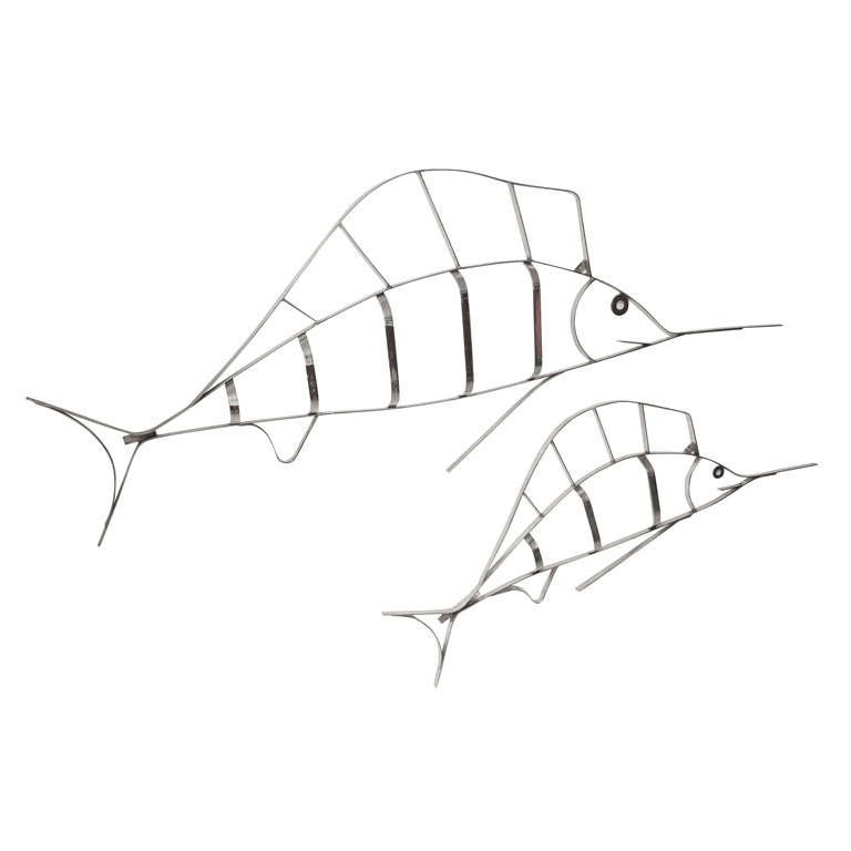 Large Decorative  Fish ( Marlins)  Wall Sculptures