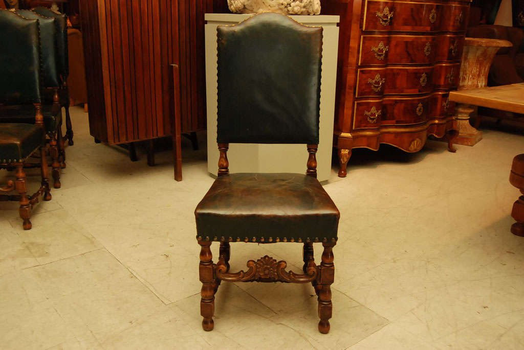 Danish Set of Eight Renaissance Revival Dining Chairs