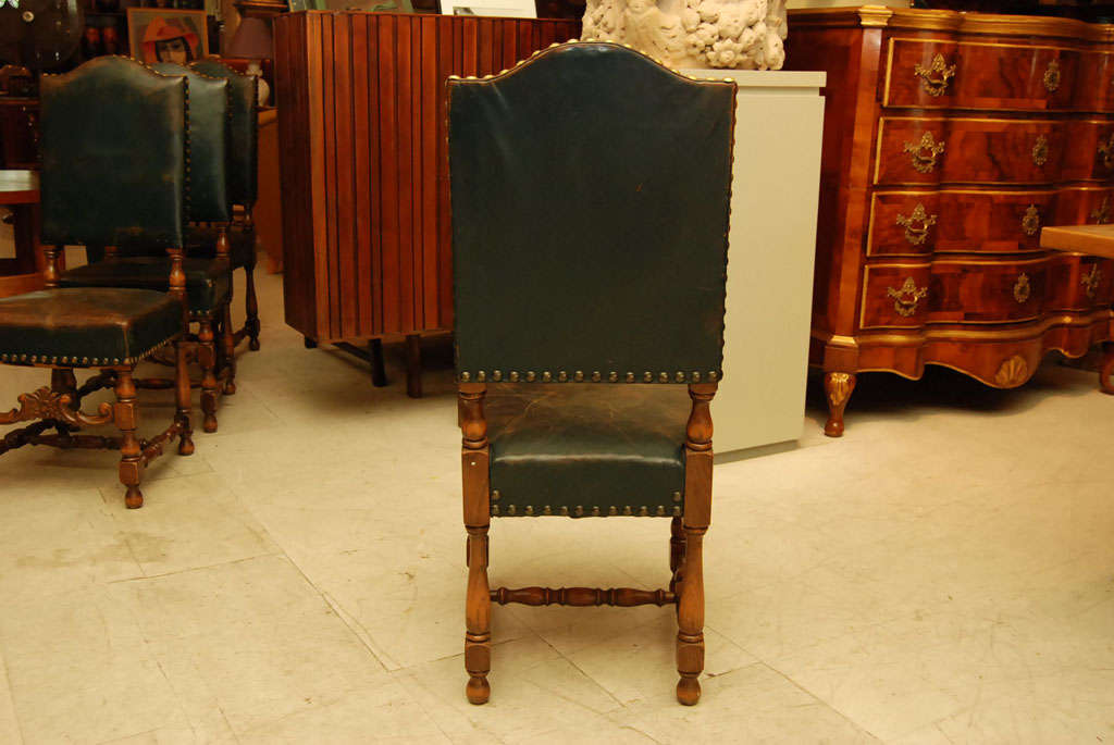 20th Century Set of Eight Renaissance Revival Dining Chairs