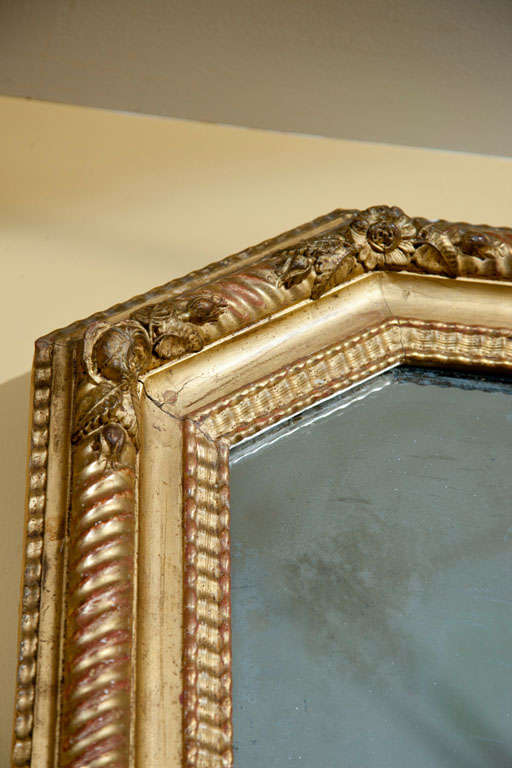 Large French Charles X gilded mirror 1