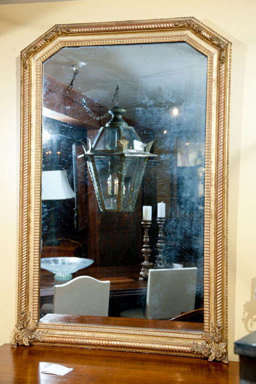 Large French Charles X gilded mirror