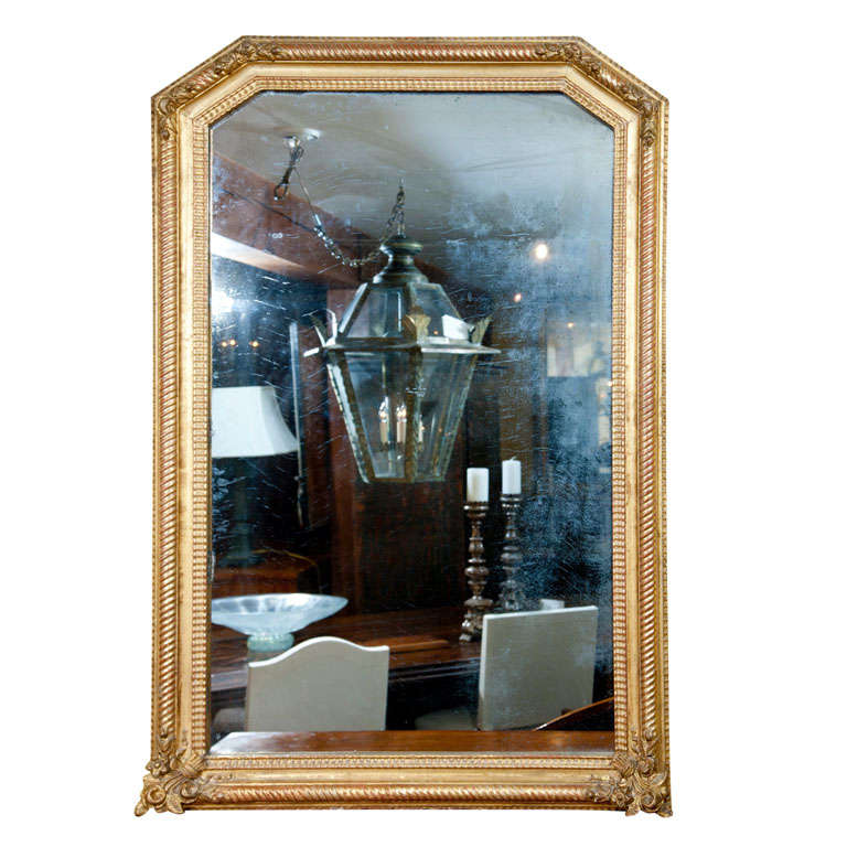Large French Charles X gilded mirror