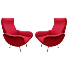 Pair of Italian Modern Armchairs