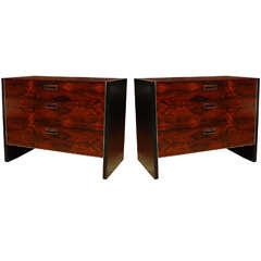 Pair of Rosewood Chest of Drawers