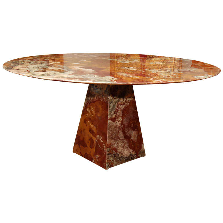 Red Onyx Dinning Table