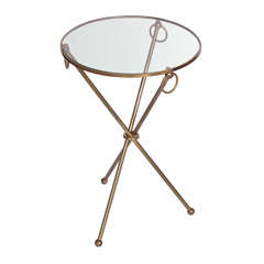 Brass Tripod Side Table