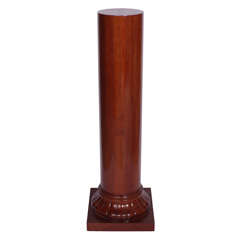 Art Deco Column in Mahogany