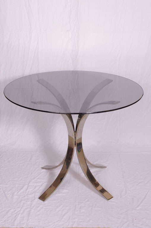 70's Chrome & Glass Center Table