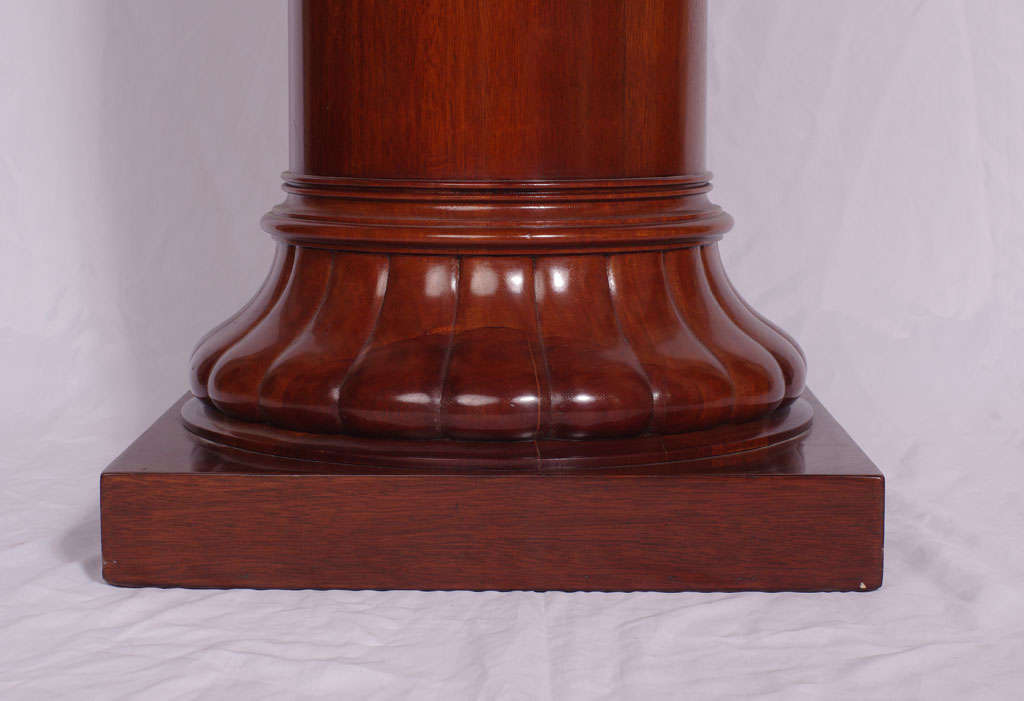Art Deco Column in Mahogany For Sale at 1stDibs