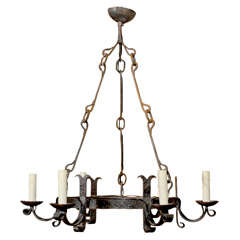 Medieval Iron Chandelier