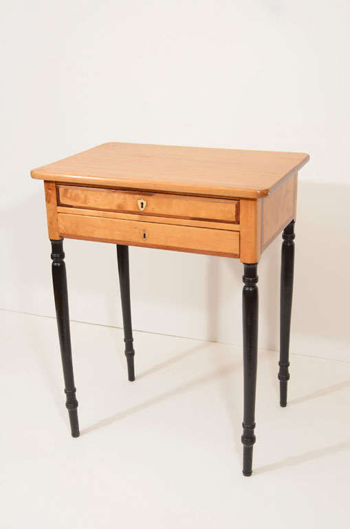 19th Century A Biedermeier Sewing Table