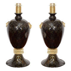 Neoclassical Pair of Italian Urn Lamps