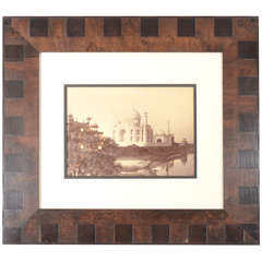 Sepia Vintage Photograph The Taj Mahal