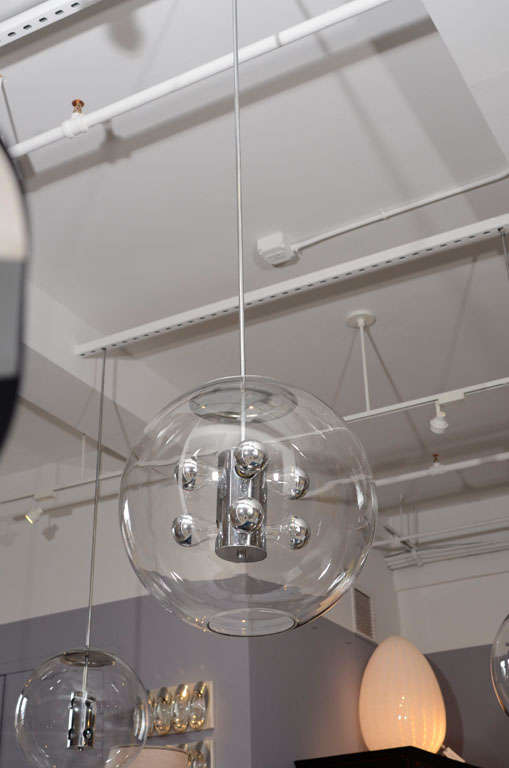 Set of Globe Pendant Lights