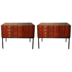 Pair of sideboards 802 by Alain Richard  - Meubles TV edition - 1958
