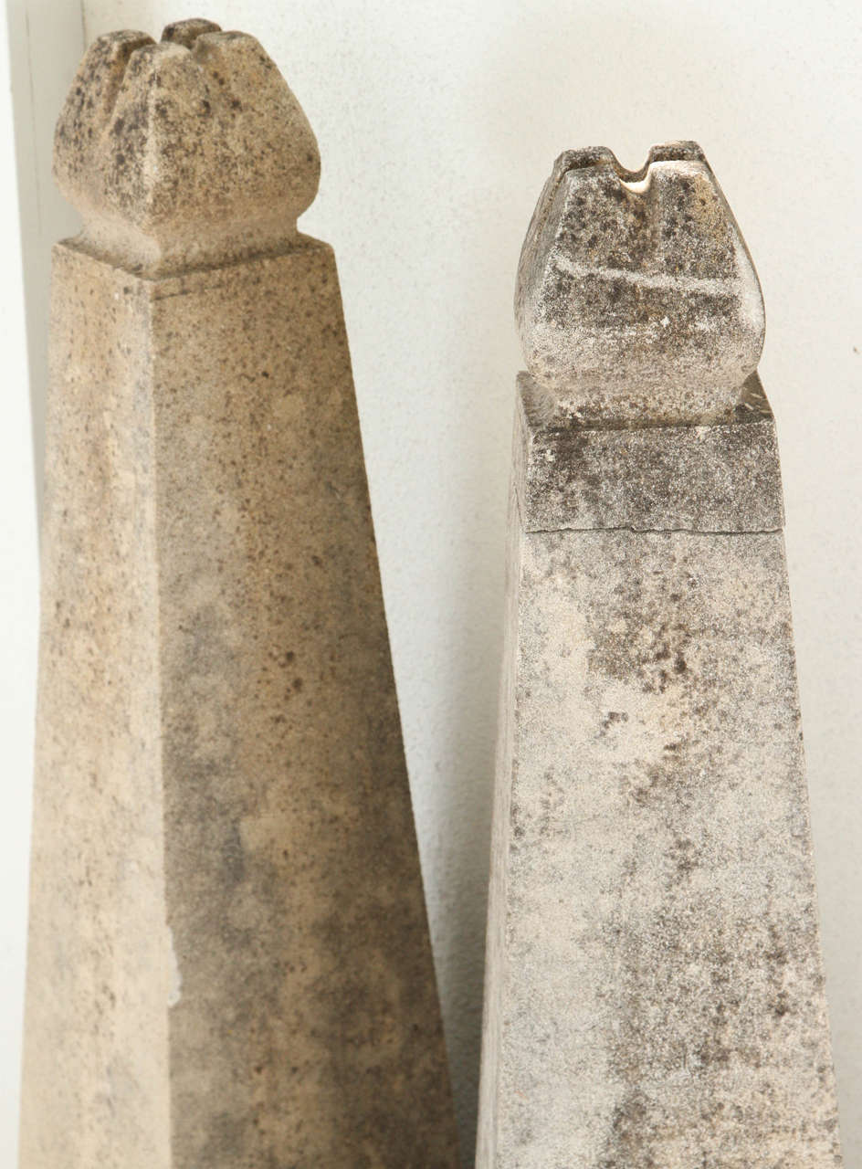 20th Century Five Stone Obelisks