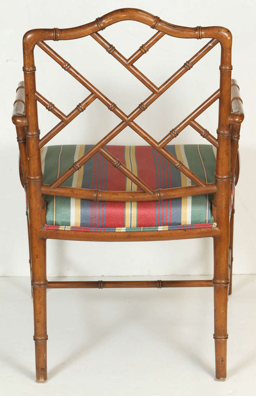 Chippendale Faux Bamboo Chairs 4