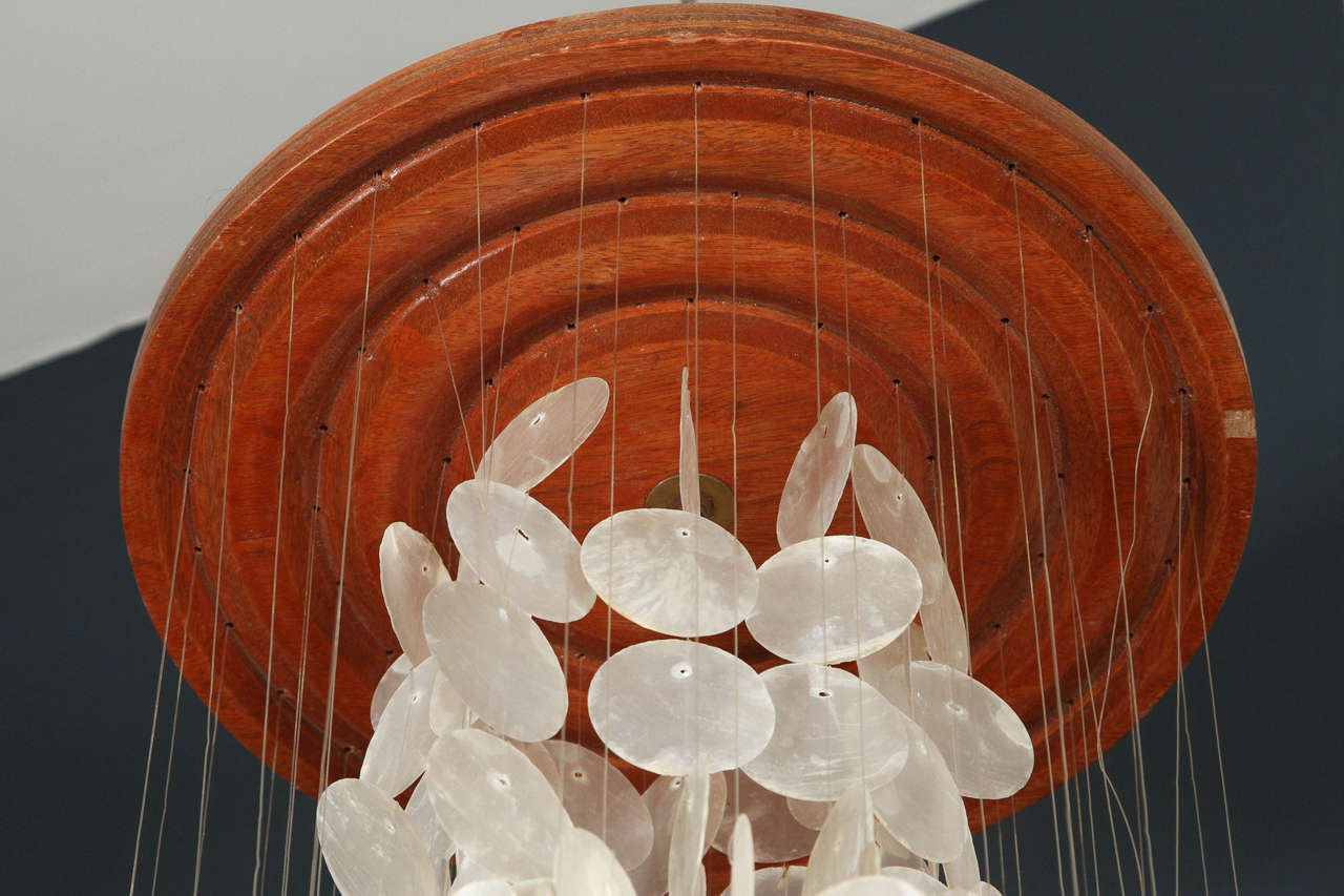 Capiz Shell Three-Tier Sculpture Hanging For Sale 4