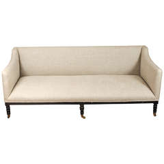 Upholstered Linen Regency Sofa