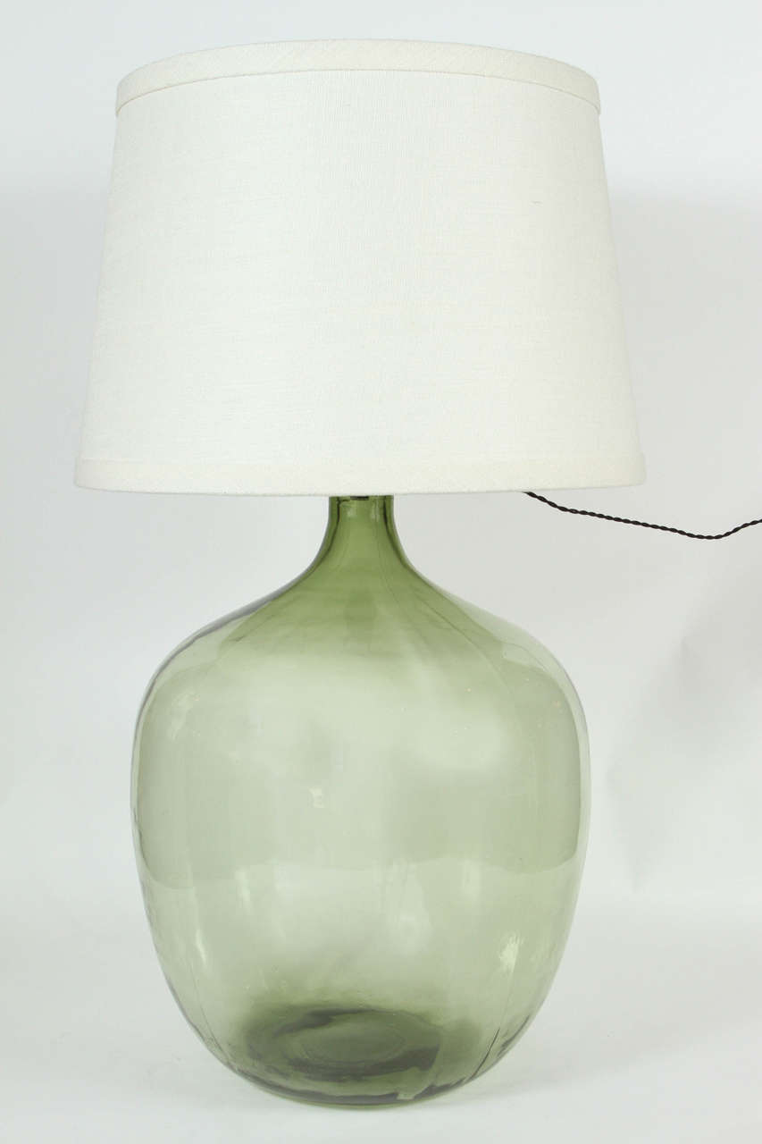 Giant Wine Bottle Lamp at 1stDibs | vintage bottle lamp, green glass bottle  lamp, green bottle lamp