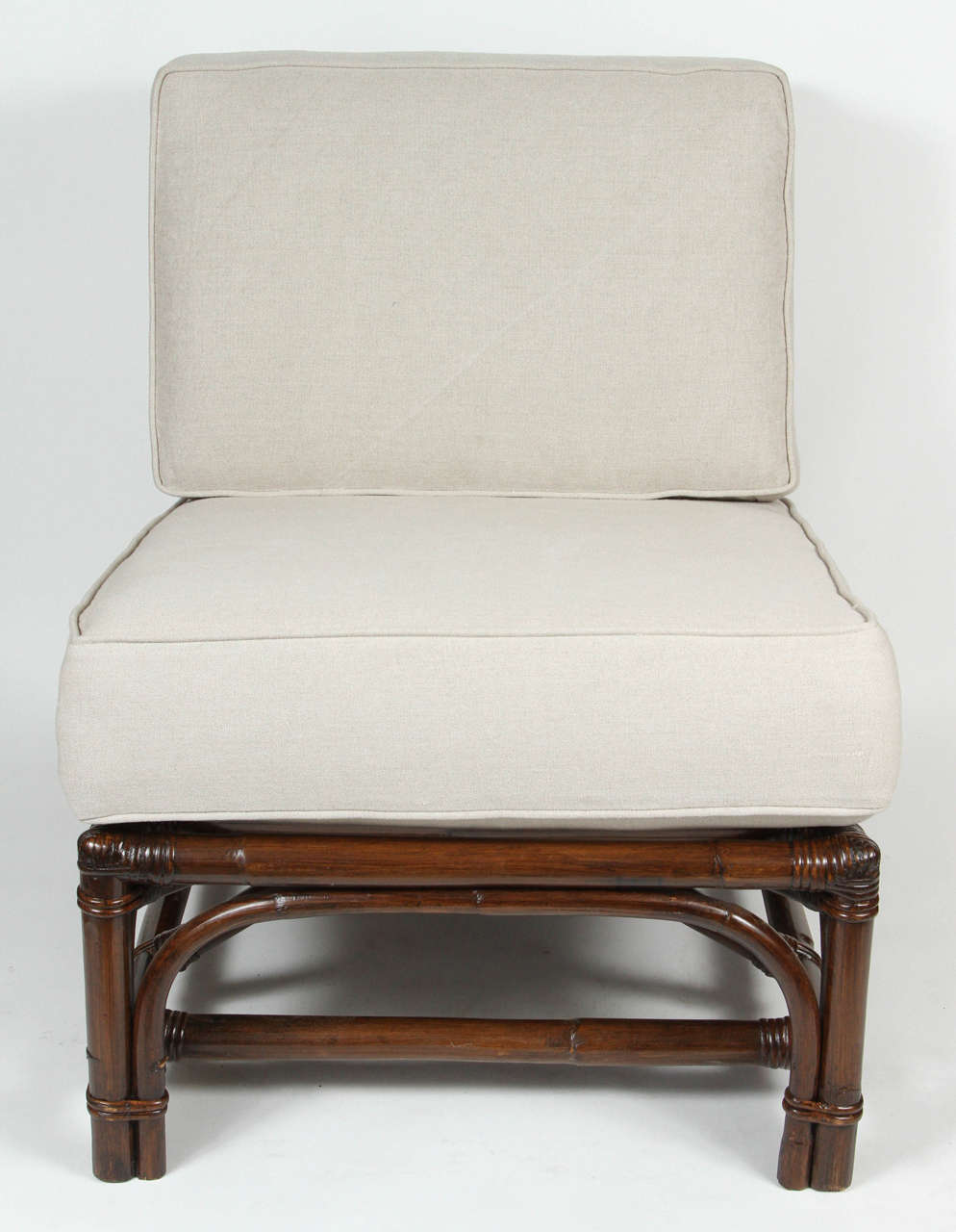 Low Rattan Lounge Chair