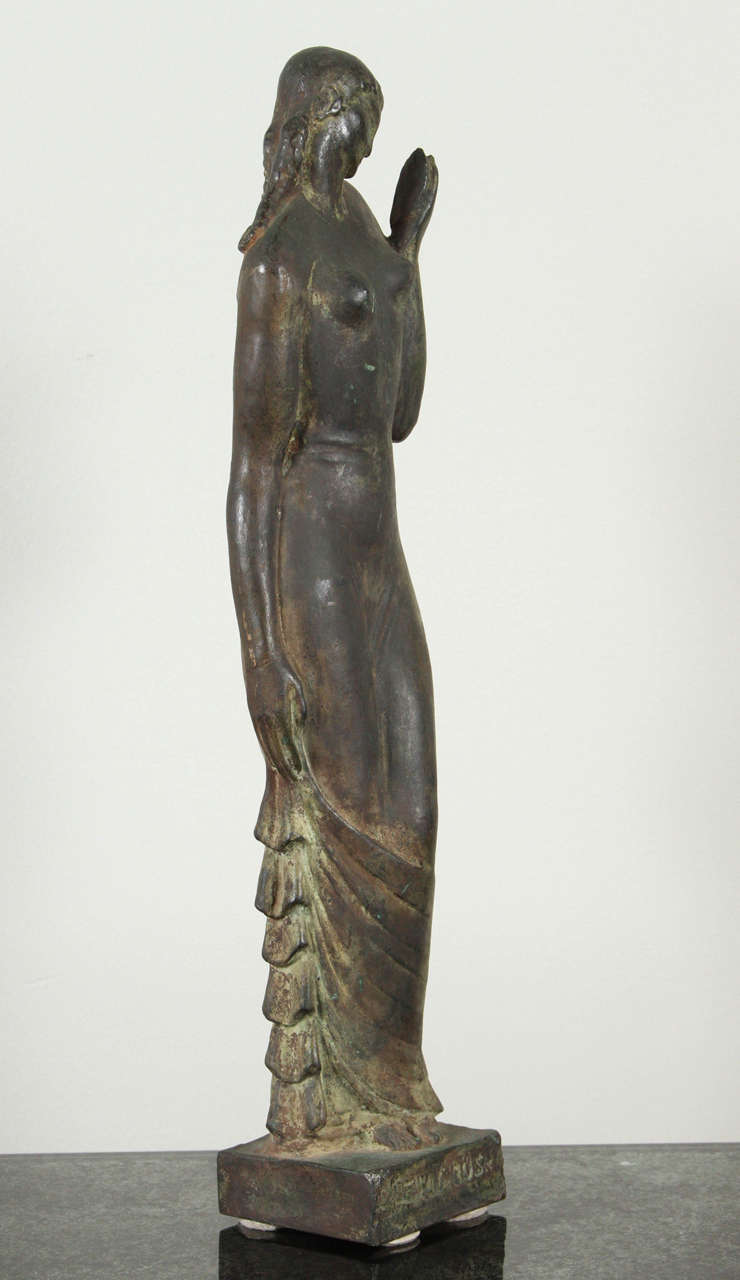 Art Deco Bronze Sculpture by Gladys Lewis Bush  For Sale 1