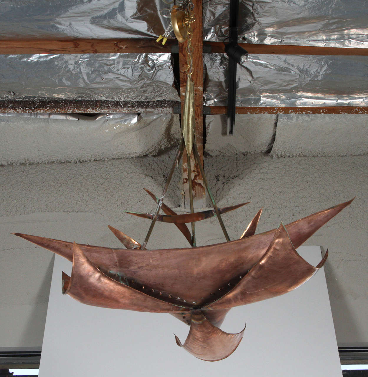 Brutalist Mid-Century Style Chandelier