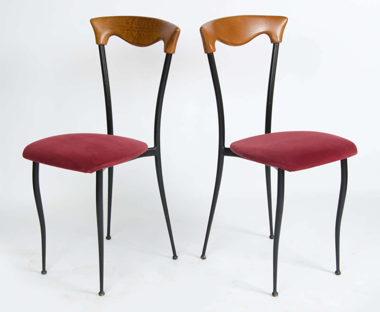 Four 1970s Italian Style Dining Chairs