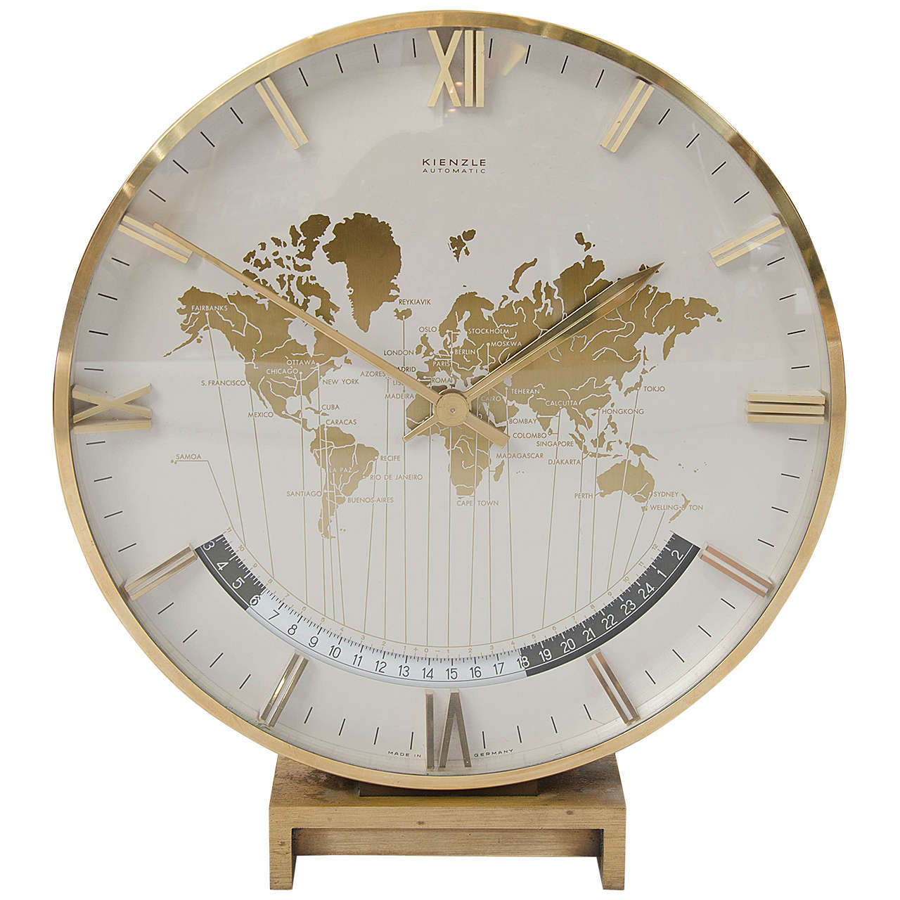 World Time Clock by Kienzle at 1stDibs