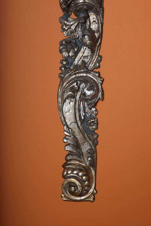 Pair of 18th Century Italian Silvergilt and Carved Wall Appliques For Sale 4
