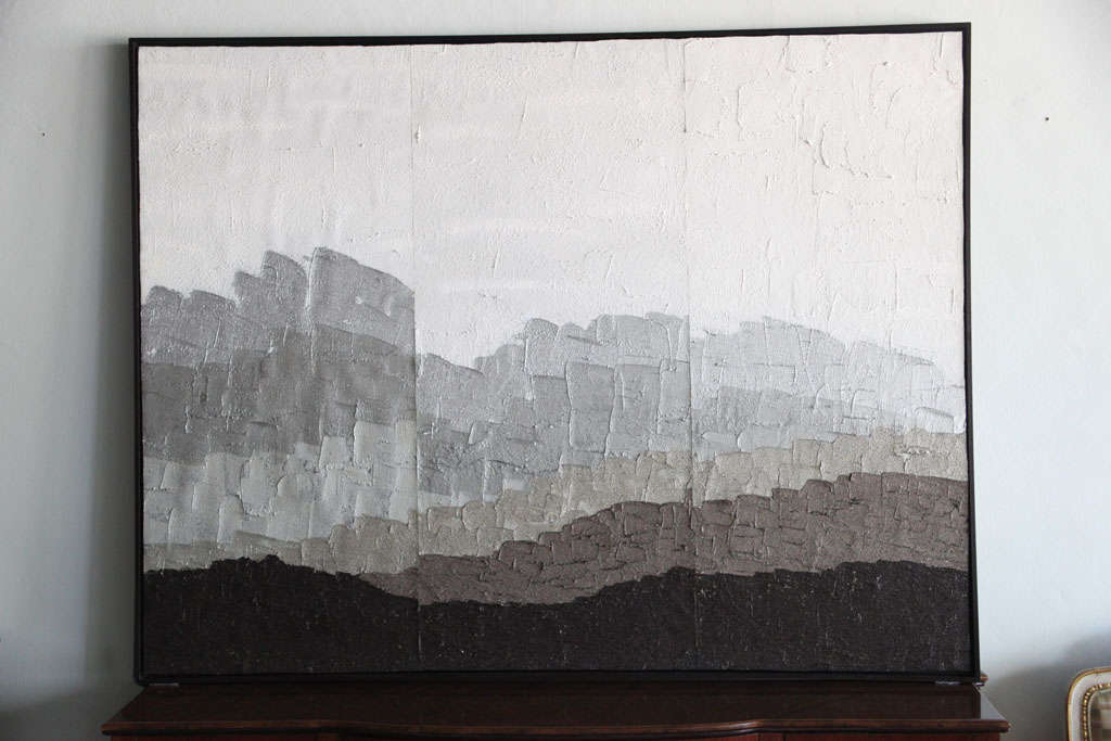 Renato Freitas Triptych Original Mixed Media Oil Painting