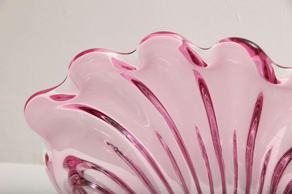 Mid-20th Century Large Murano Shell by Archimede Seguso For Sale