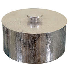 Textured Silver Box by M. Abram for Waterford