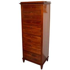 Swedish Tall Chest of Drawers