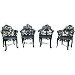 Armchairs with Lyre-Backs