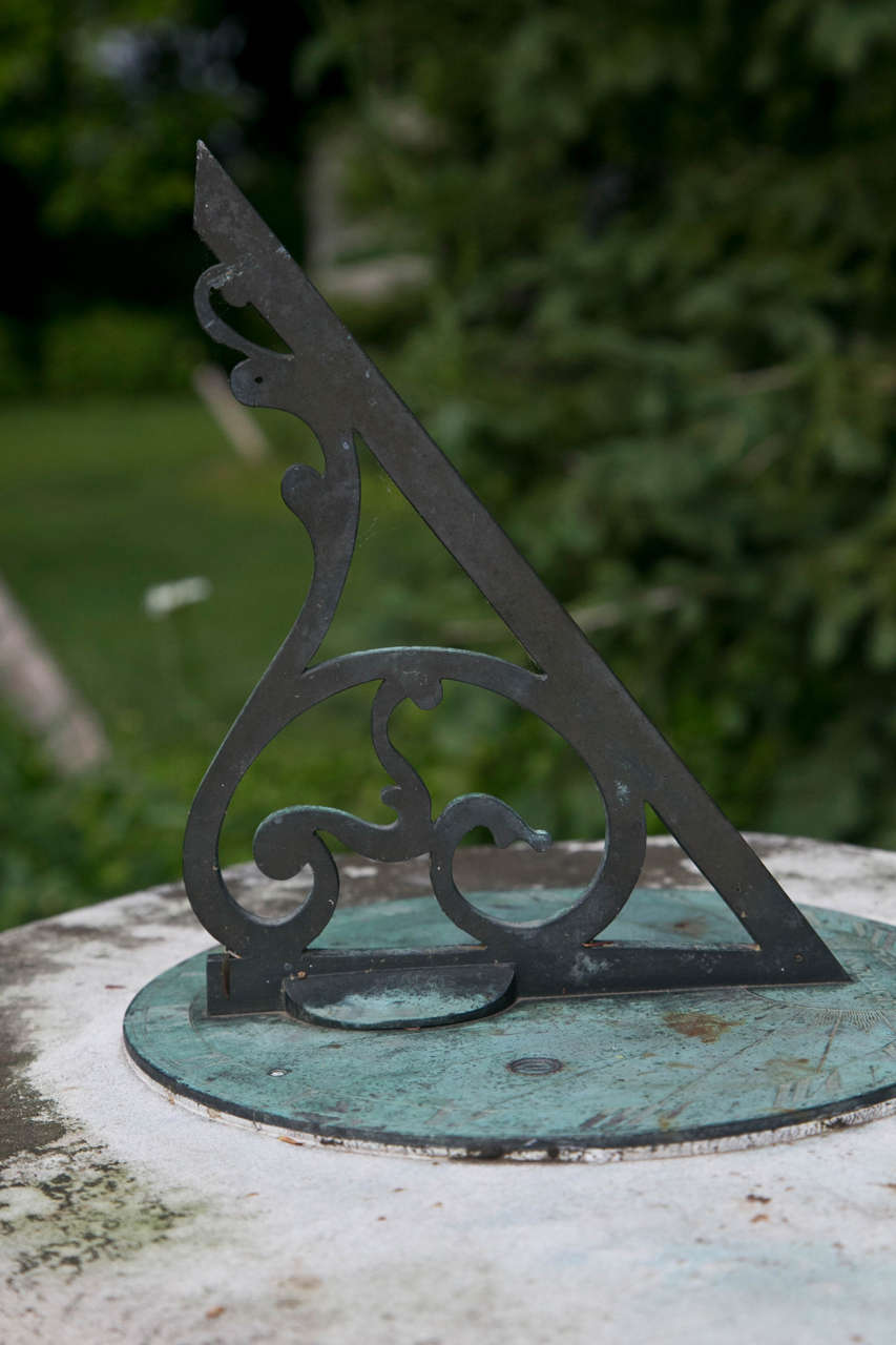 Carved Baronial Stone Sundial