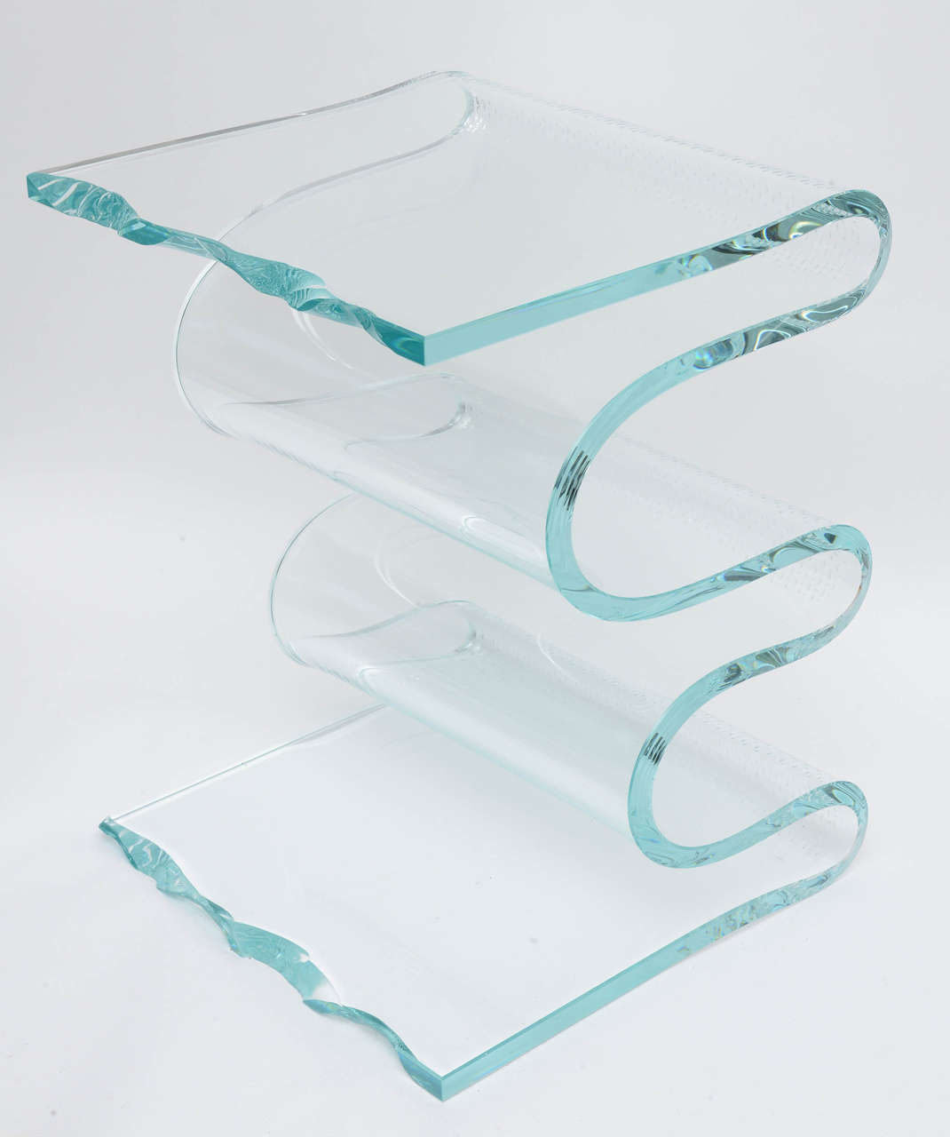 Italian Abstract Glass Waterfall Table