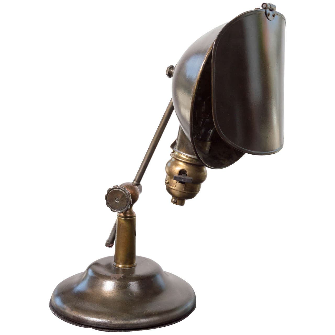 Charming Shielded Metal Table Lamp